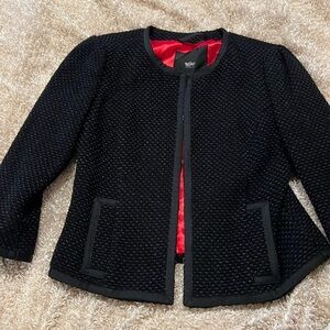 Mossimo Small black jacket with RED lining